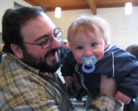 A young Mark Twain fan and his Dad