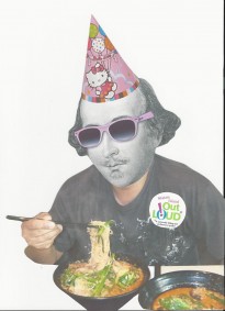 Shakespeare -party hat-noodle bowl